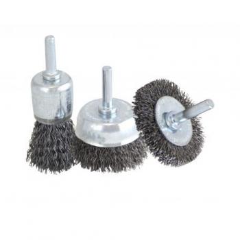 ESCOVA AÇO CIRC P/FURADEIRA 3UNID NORTON.