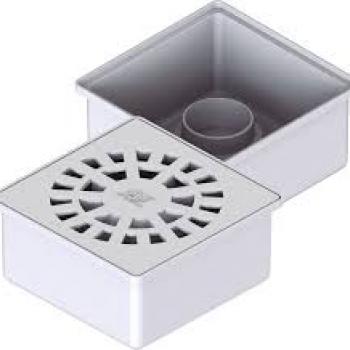 RALO SIFONADO QUADRADO BRANCO 100X40 SAIDA INF HERC