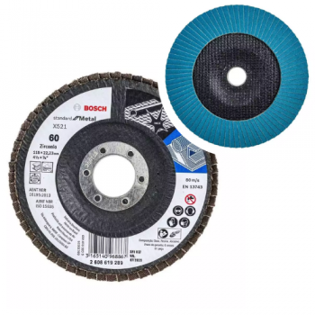 DISCO FLAP METAL G60 115MM CURVO STD BOSCH.