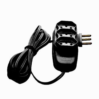 EXTENSAO 2,5M FIO PAR 2P PT ILUMI