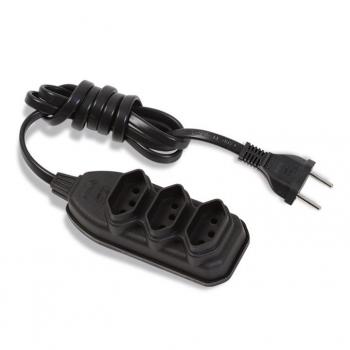 EXTENSAO ELET 5MT PRL 2X0,75MM 2P PT PLUZIE