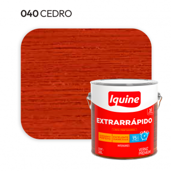 VERNIZ EXTRA RAPIDO CEDRO 900ML IQUINE
