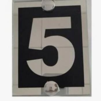 NUMERO RESIDENCIAL VIDRO N5 ARTE