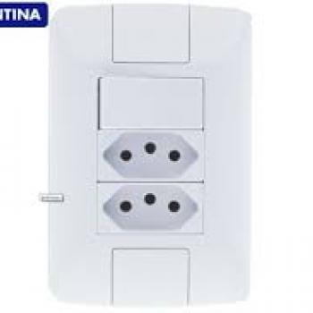 1.INTERRUPTOR 2.TOMADA 6A 2P+T ARIA TRAMONTINA.