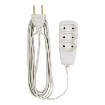 EXTENSAO LEGRAND DN1513 3MT BRC PL 2X0,75 2P 10A