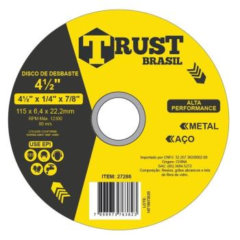 DISCO DESBASTE 4 1/2 X 1/4 X 7/8 TRUST