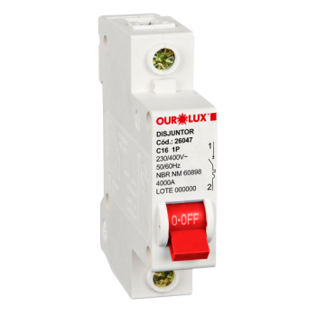 DISJUNTOR 16A OUROLUX MONO