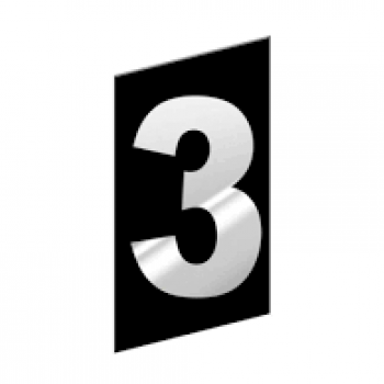 NUMERO RESIDENCIAL VIDRO N3 ARTE