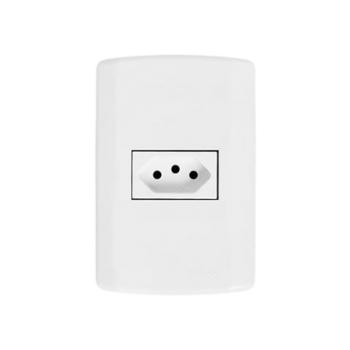 1.TOMADA 10A 2P+T PLUZI MODULAR PLUZIE.