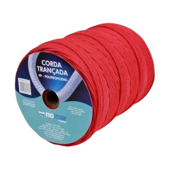 CORDA 5M VERMELHA TRANÇADA RIOMAR 1MT