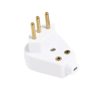 PINO MACHO 2P+T BRANCO PLUZIE 10A