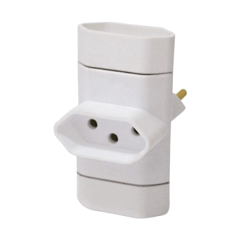 ADAPTADOR 2P+T 10A BR PERLEX