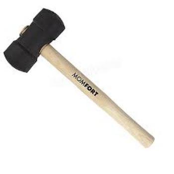 MARTELO MOMFORT DE BORRACHA PRETO 40MM