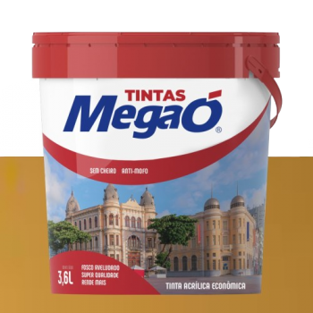 TINTA  ACRILICA ECONOMICA MOSTARDA 3L MEGAÓ