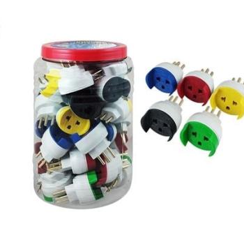 PINO ADAPTADOR UNIVERSAL COMPOLUX 10A/250V 2P+T COLOR