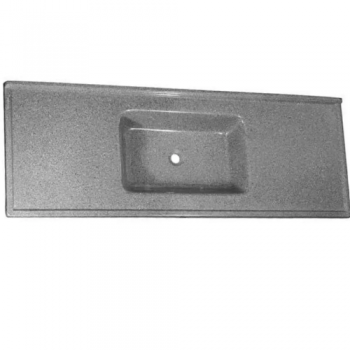 PIA DE 1,60X0,50CM CINZA FIBRATEX.