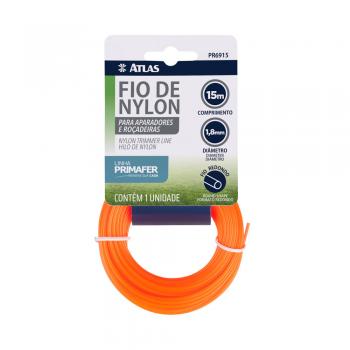 FIO DE NYLON P/ROÇADEIRA 1.8MM 15M RD ATLAS