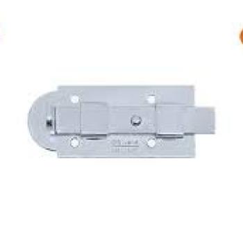 FERROLHO CHATO COM PORTA CADEADO 450X5´ ZINC SILVANA