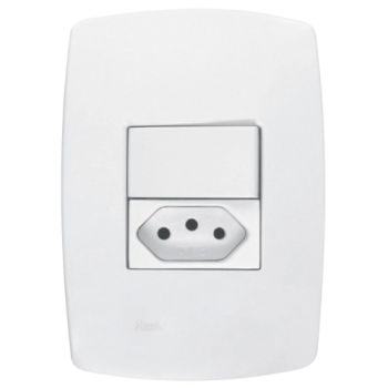 1.INTERRUPTOR C/TOMADA 10A - RADIAL