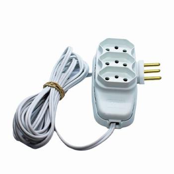 EXTENSAO 2,5M CABO PP 2P + T BC ILUMI