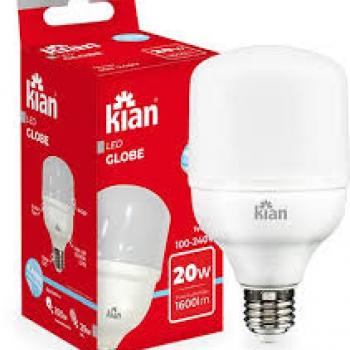 LAMPADA 20W LED GLOBE 1600LM 6500K KIAN