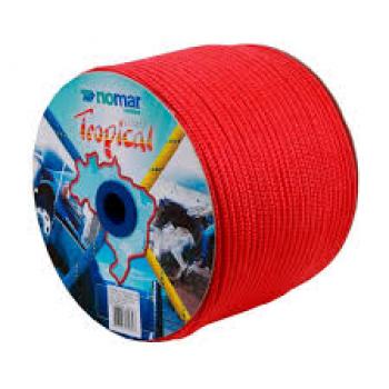 CORDA 4MM VERMELHA TRANÇADA RIOMAR 1MT