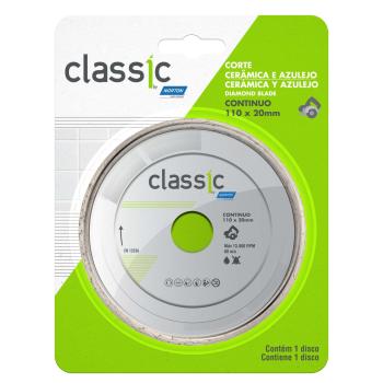 DISCO DIAMAN 110X1,7X20 LISO CONTINUO CLASSIC NORTON