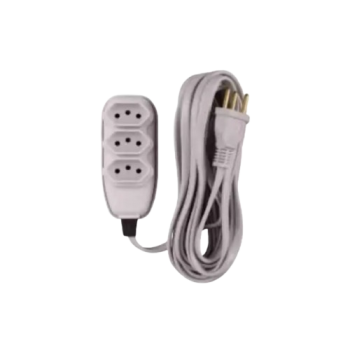EXTENSÃO CABO PP 3VIAS 2P+T 3METROS CINZA ILUMI