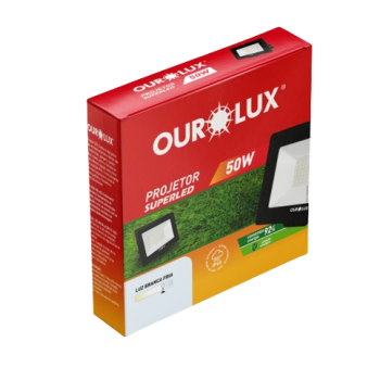 REFLETOR LED SLIM 50W OUROLUX.