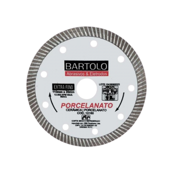 DISCO DIAMANTADO EXTR.BARTOLO TURBO 110X200MM