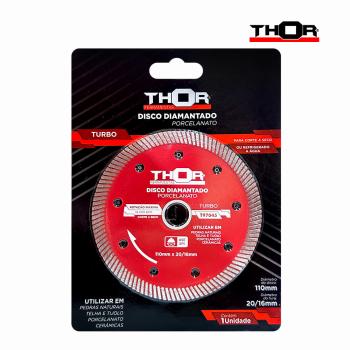 DISCO THOR DIAMANTADO TURBO ECO PORCELANATO 20X110MM 4”