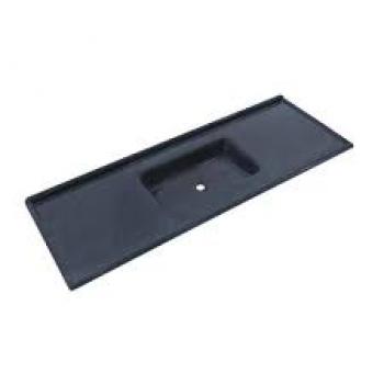 PIA DE 1,50X0,50CM PRETA FIBRATEX