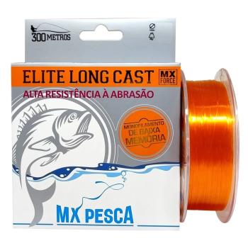 LINHA MONOFILAMENTO LARANJA 0,50 C/300MTS MX PESCA