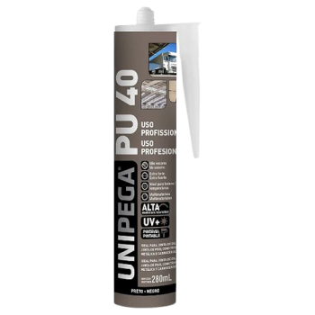 ADESIVO PU 40 PRETO UNIPEGA 360G