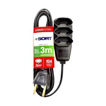 EXTENSÃO DANEVA SORT 2X0.75 2P 3METROS