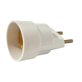 SOQUETE PORTA LAMPADA SORTE LUZ E-27 C/2 PINOS BRANCO