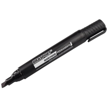 CANETA MARCADOR BRASFORT PERMANENTE PGROSSA PRETO