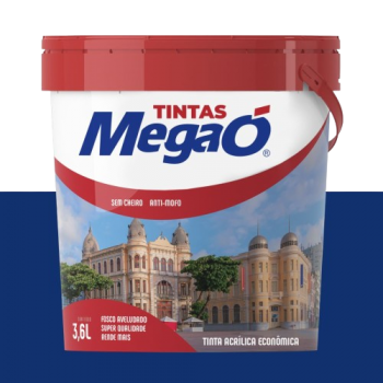 TINTA ACRILICA ECONOMICA AZUL PROFUNDO 3L MEGAO