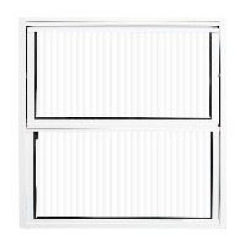BASCULANTE ALUMINIO VIDRO LISO 40X40 BRANCO QUALITY