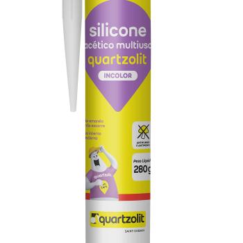 SILICONE ACETICO INCOLOR MULTI 250G QUARTZOLIT