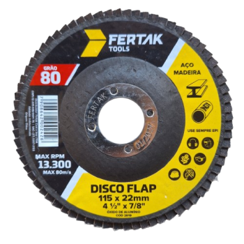 DISCO FLAP G80 4.1/2 115MM FERTAK