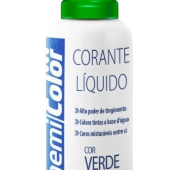 CORANTE VERDE 50ML CHEMICOLLOR.