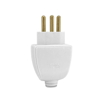 PINO MACHO PIAL LEGRAND VERSÁTIL 2P+T 10A BRANCO
