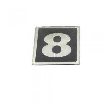 NUMERO RESIDENCIAL VIDRO N8  ARTE