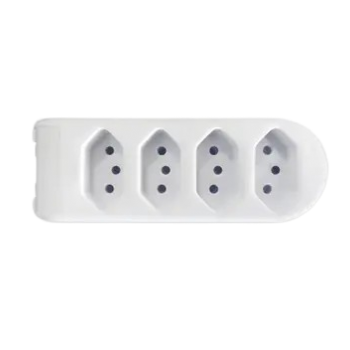 TOMADA BARRA PLUZIE 4 TOM.2P+T 10A BR