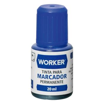 TINTA MARCADOR PERMANENTE 20ML AZ WORKER