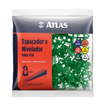 NIVELADOR  PISO 2MM C/100 ATLAS