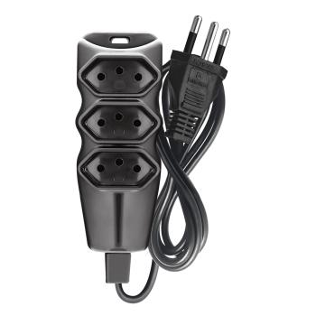 EXTENSÃO ELET 10M CB PP 3X0,75MM 2P+T PT MEGATRON