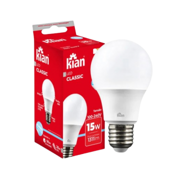 LAMPADA 15W LED BULBO 1350LM 6500K KIAN