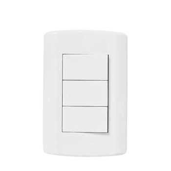3.INTERRUPTOR S/EMBUTIR 10A IDEALE PLUZIE.